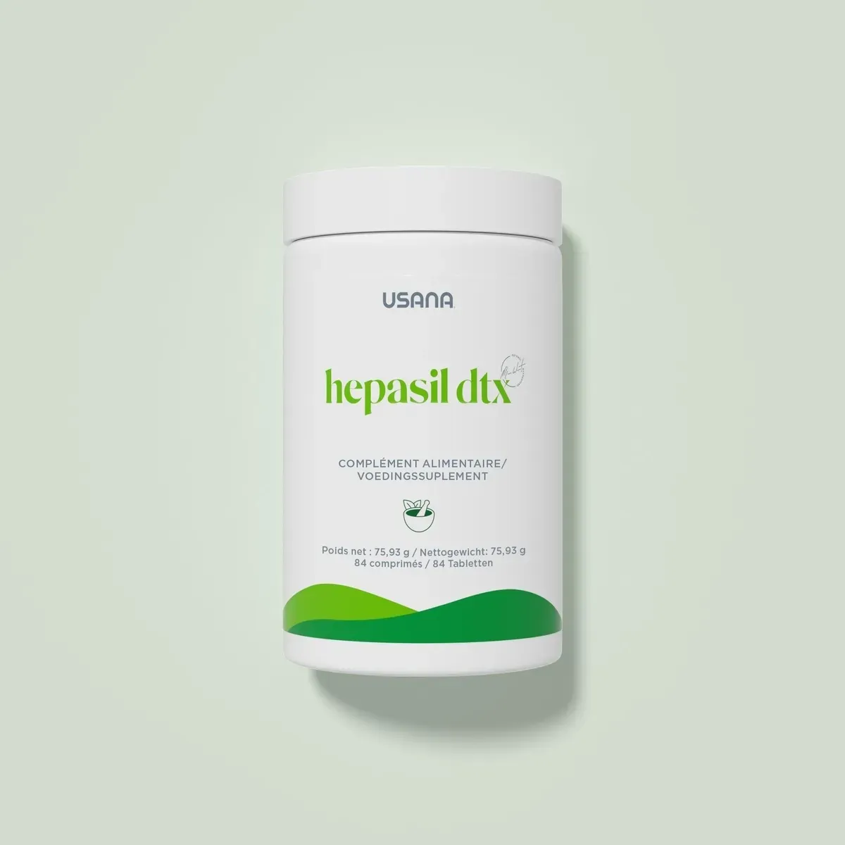 Conditionnement officiel de Hepasil DTX.