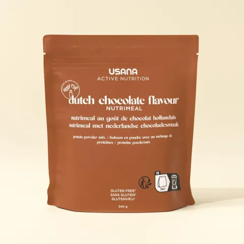 Conditionnement officiel de Nutrimeal (Chocolat, Sac de 9 portions).